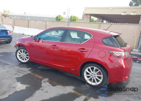 2012 Lexus Ct 200H Premium from USA, damaged, VIN JTHKD5BH9C2078538
